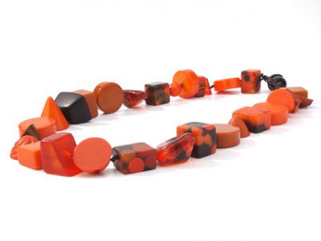 Kette Indiana kurz orange (Mix 109) 